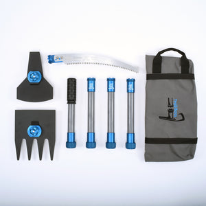 4-Piece Handle Set with 3 Heads and Tool Wrap